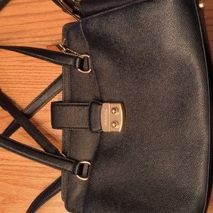 Coach Avery satchel, cross-grained leather